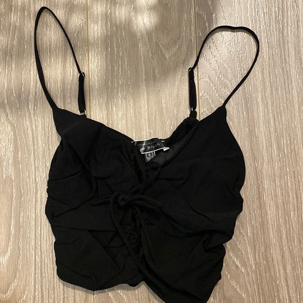 uo lace up crop top